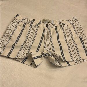 True Gypsy Striped Blue and White Shorts
